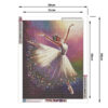 Diamond painting diy diamanttavla ballerina 30x40cm