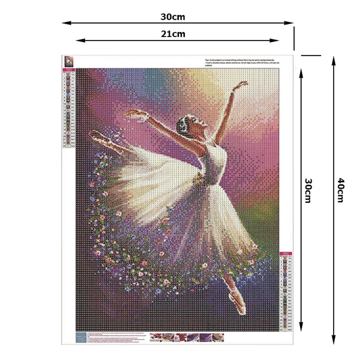 Diamond painting diy diamanttavla ballerina 30x40cm - bild 6