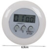 Digital kjøkkentimer med lcd-display og magnet hvit