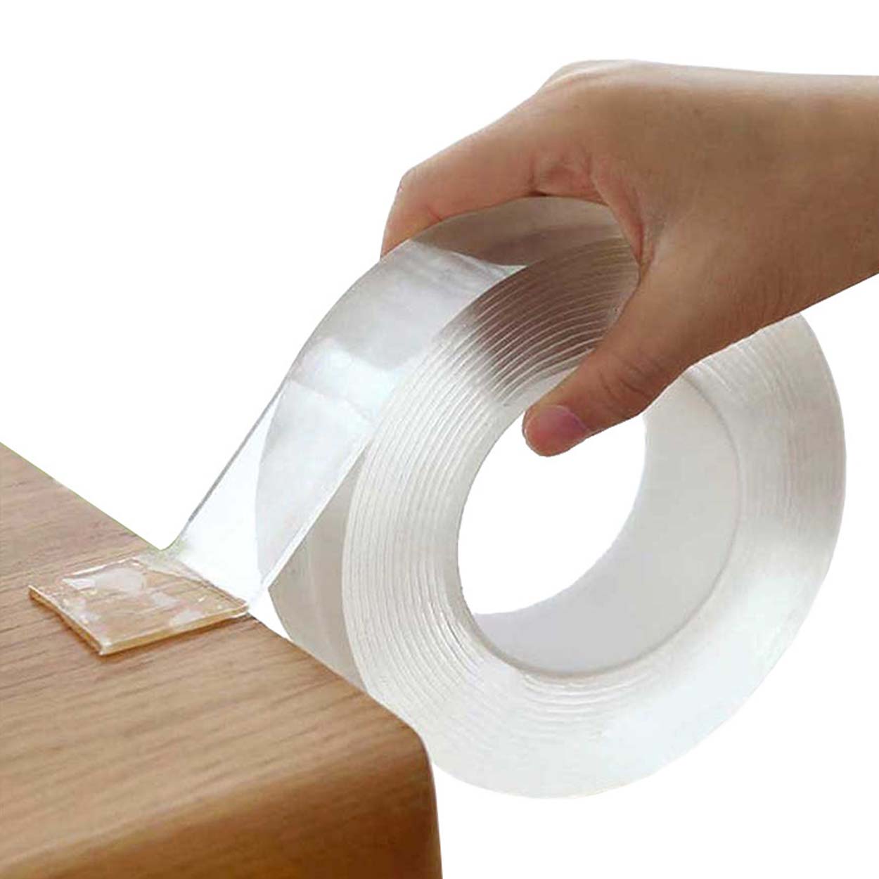 Dobbeltklebende nanotape transparent 3 m - bilde 3