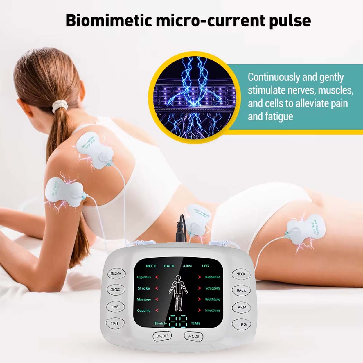 Ems tens massasje stimulering av muskler elektronisk muskelstimulator - bilde 6