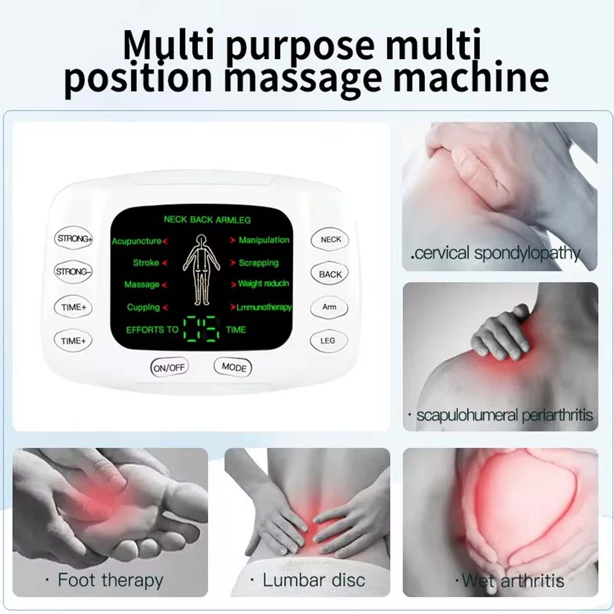 Ems tens massasje stimulering av muskler elektronisk muskelstimulator - bilde 3