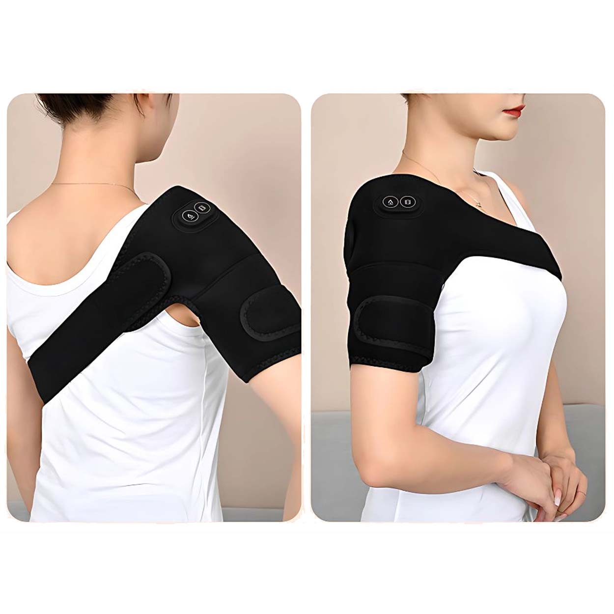 Knä-, armbågs- och axelstöd med värmeterapi och vibrationsmassage - bild 4