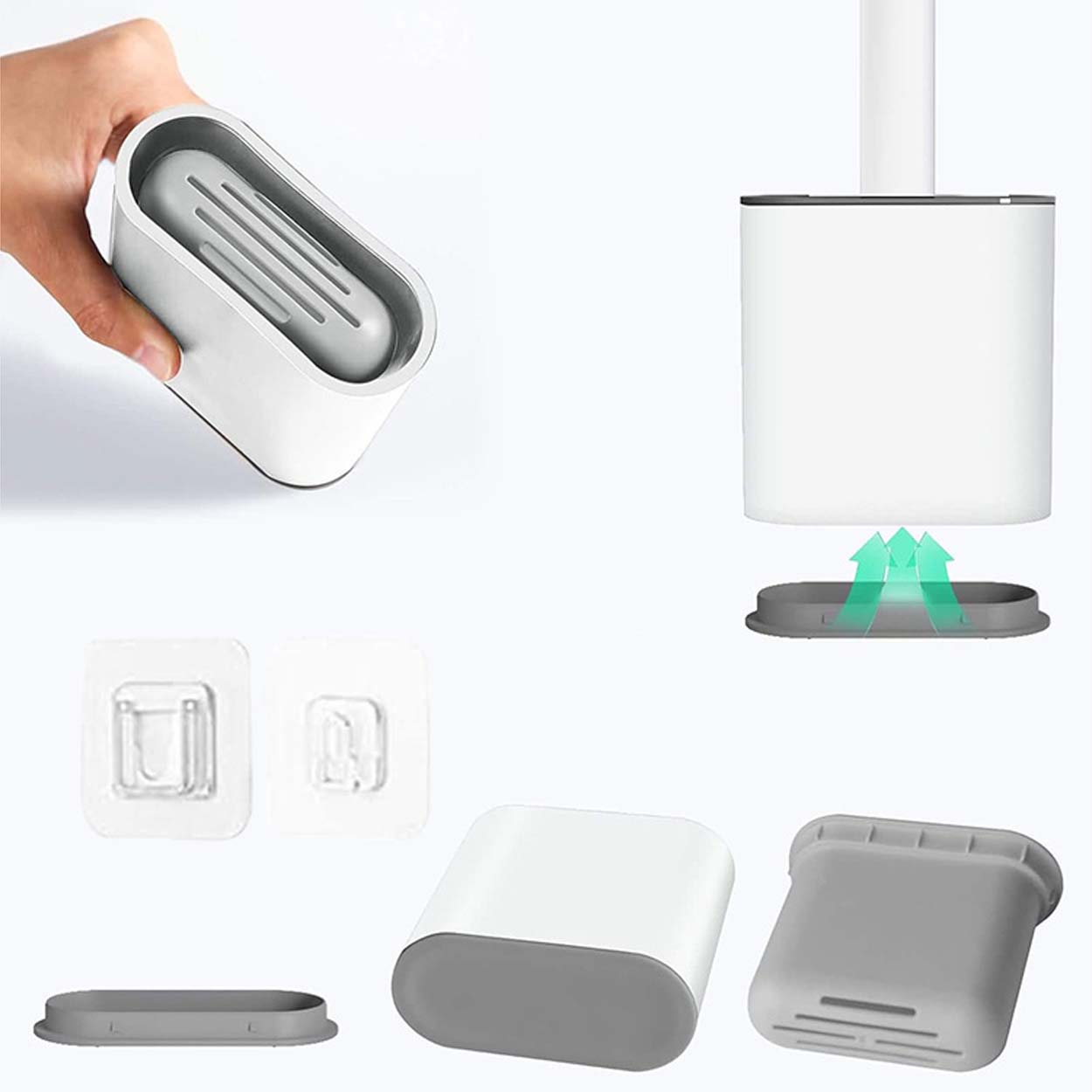 Toalettborste i silikon | hygienisk och antibakteriell - bild 7