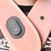 Värmande nackstöd med värmebehandling och vibrationsmassage