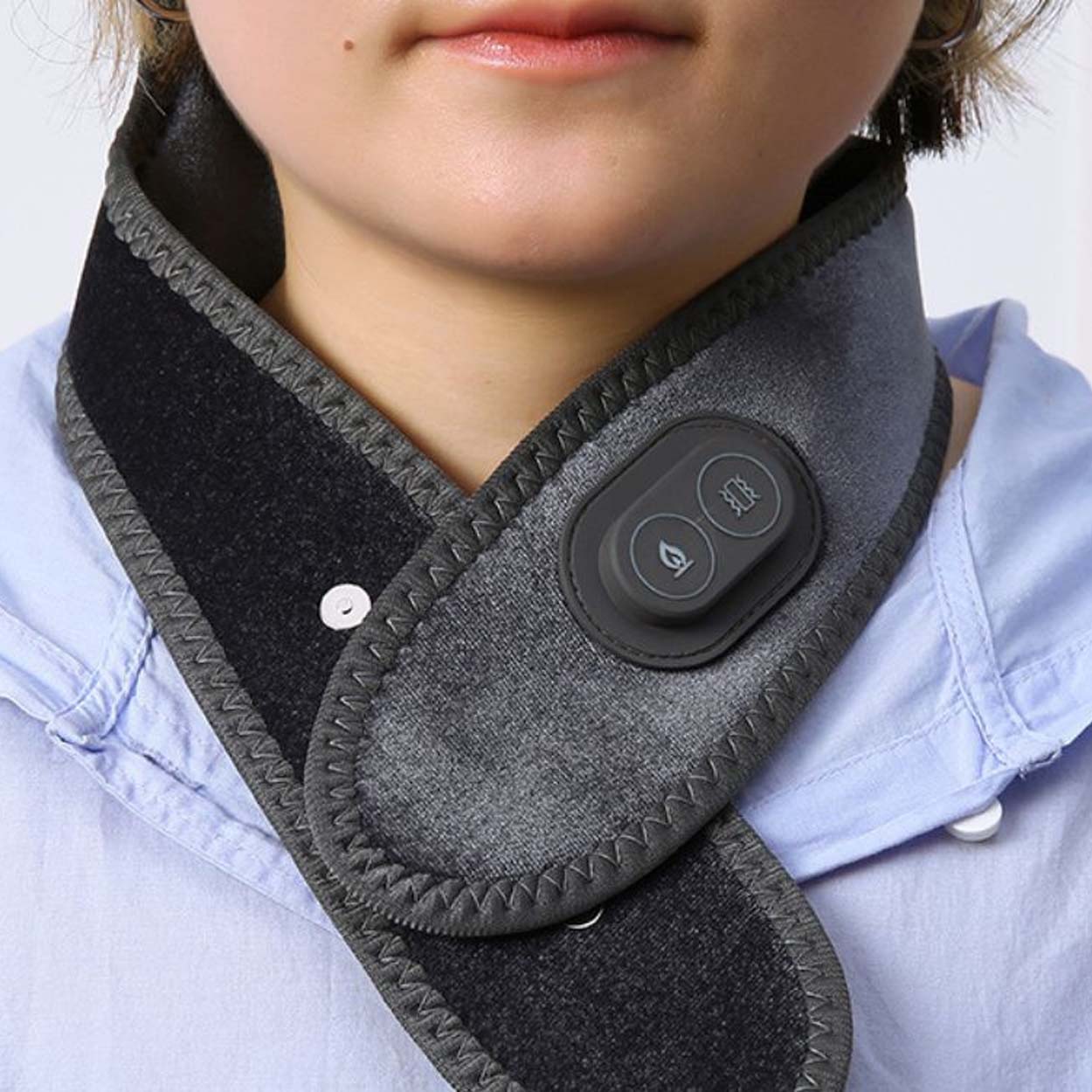 Värmande nackstöd med värmebehandling och vibrationsmassage - bild 2