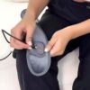 Värmande nackstöd med värmebehandling och vibrationsmassage