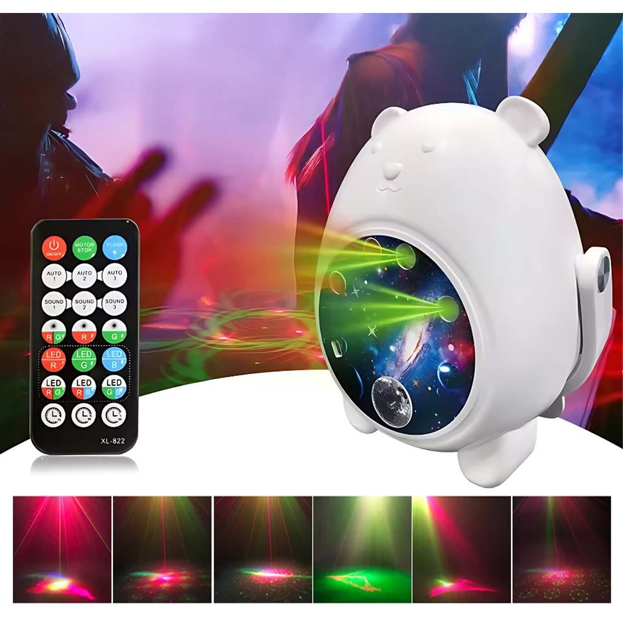 3d rgb led laser projektor partylampa