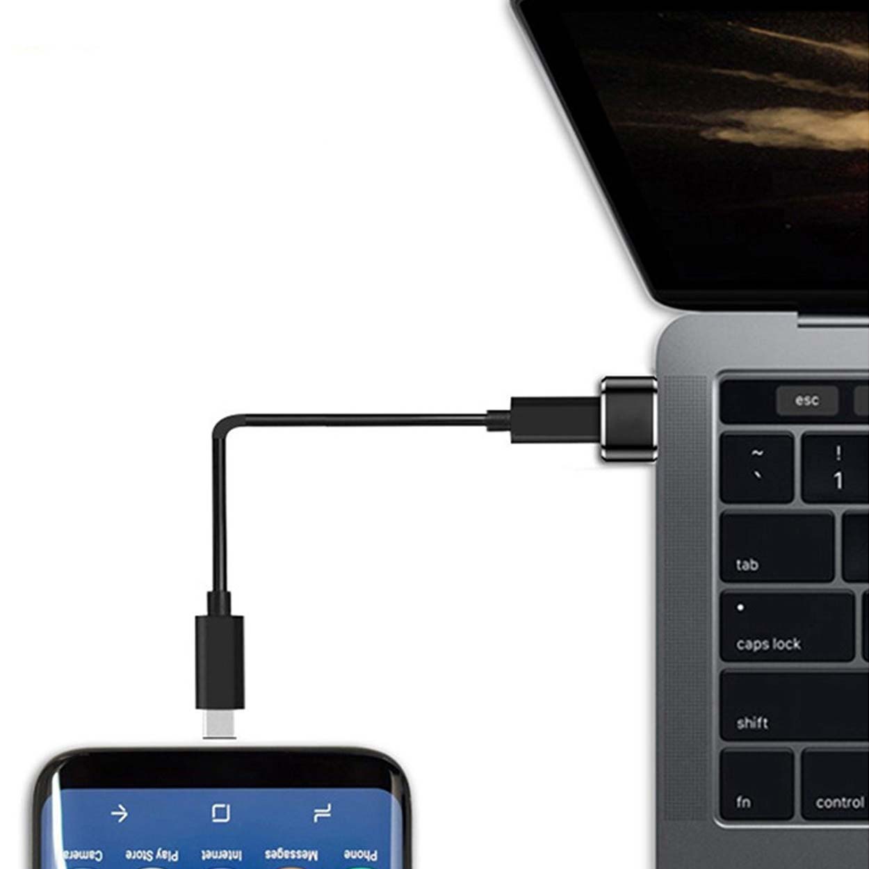 Usb-c otg adapter | usb-a till type c - bild 4