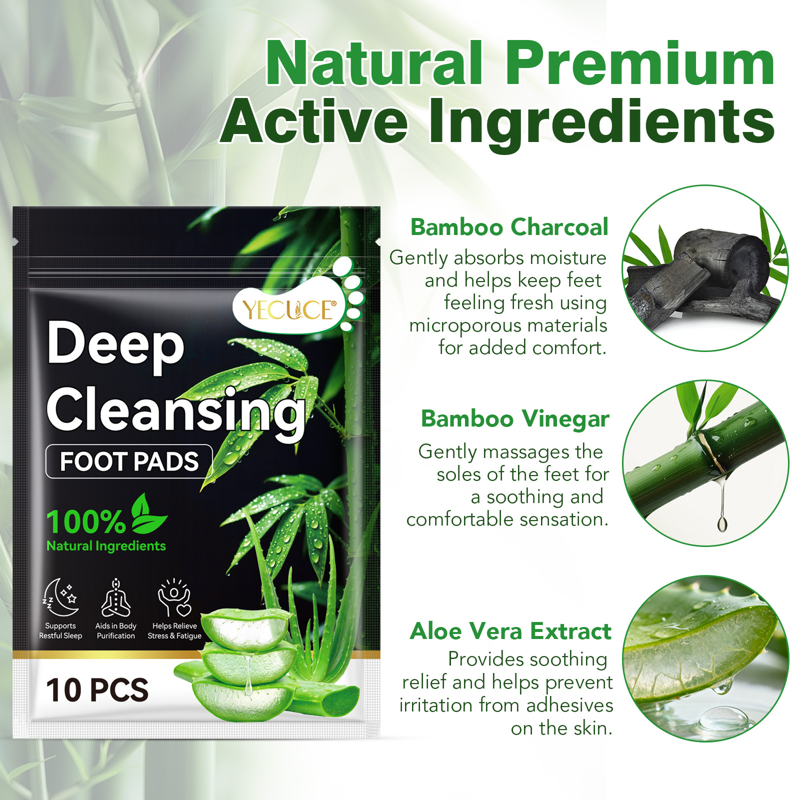 Deep cleansing foot pads 30-pack – detox fotplåster - bild 4