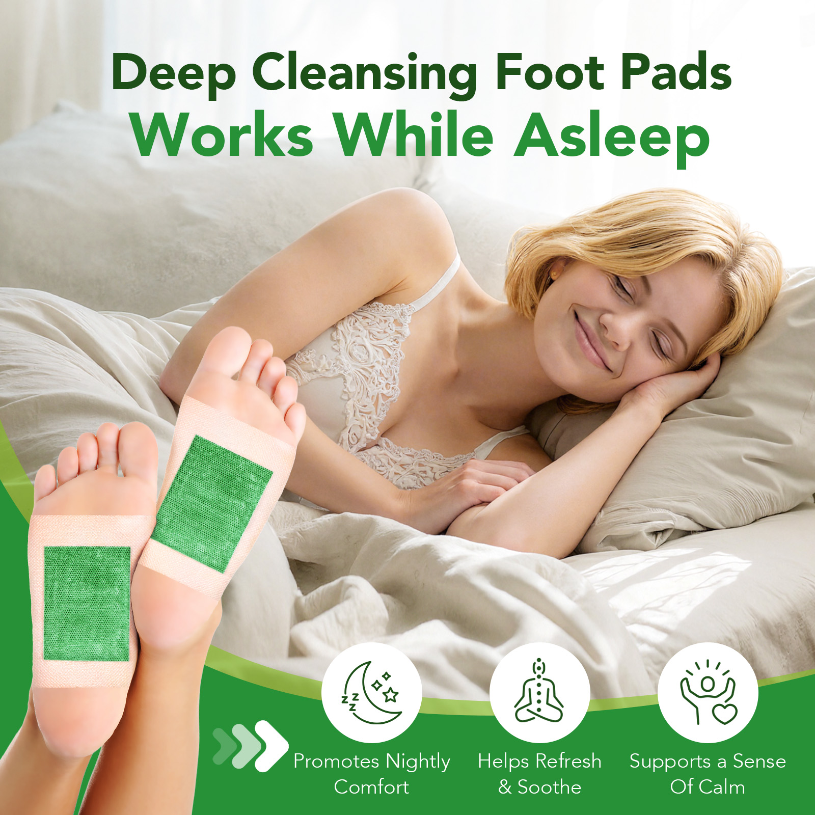 Deep cleansing foot pads 30-pack – detox fotplåster - bild 2