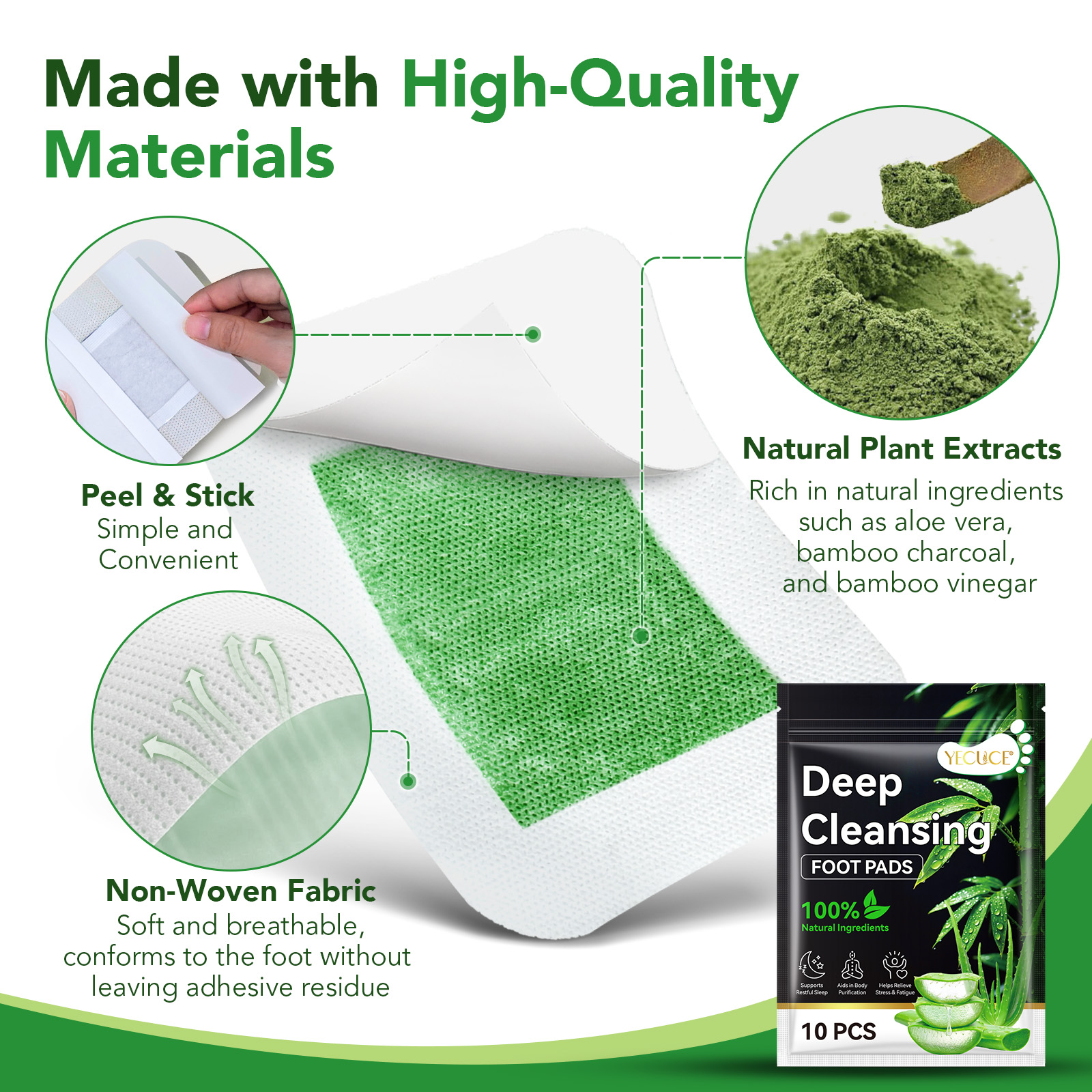 Deep cleansing foot pads 30-pack – detox fotplåster - bild 5