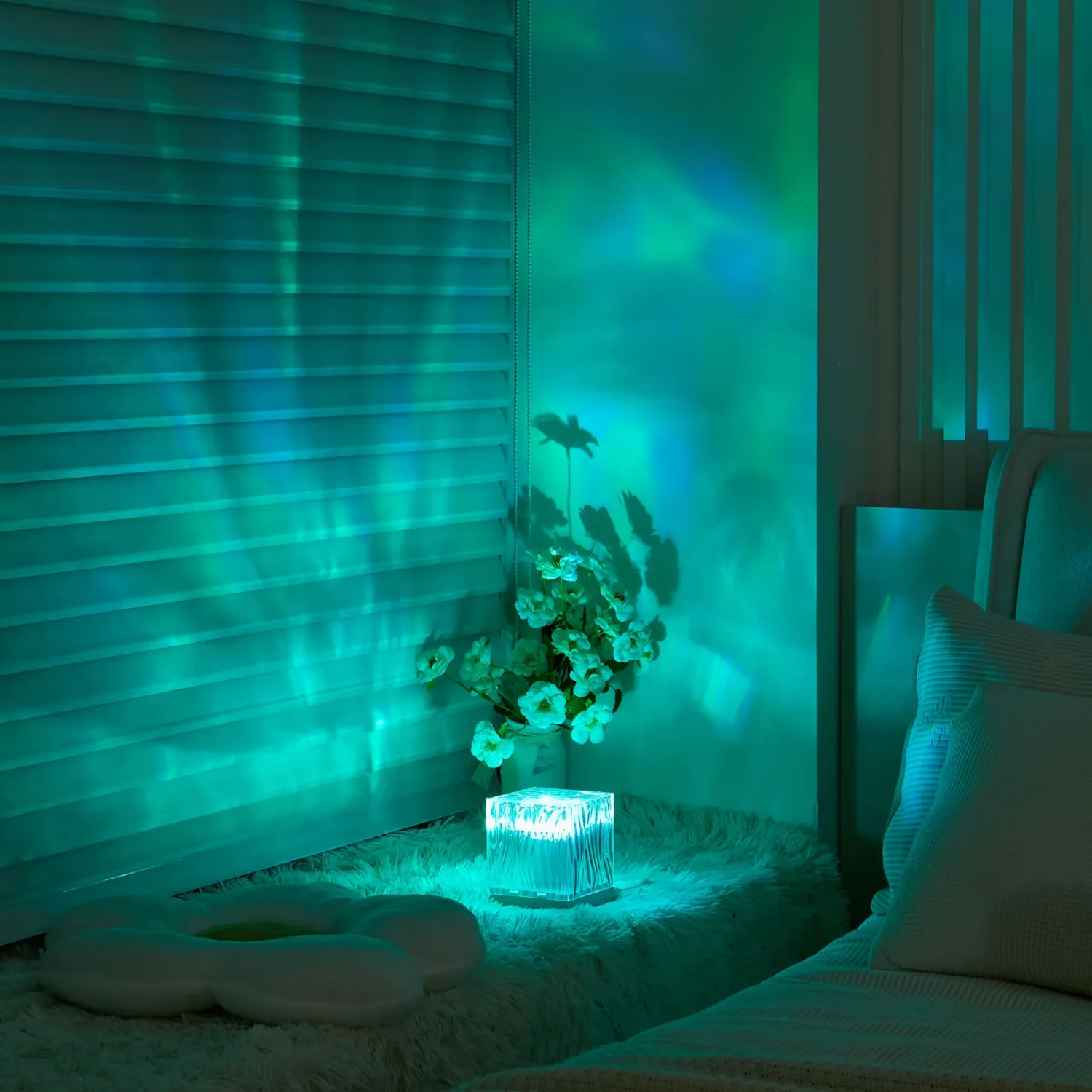 2025 original aurora borealis 360 norrsken projektor nattlampa rgb led 18 färger - bild 6