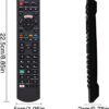 Panasonic-kompatibel fjernkontroll universal erstatningsfjernkontroll