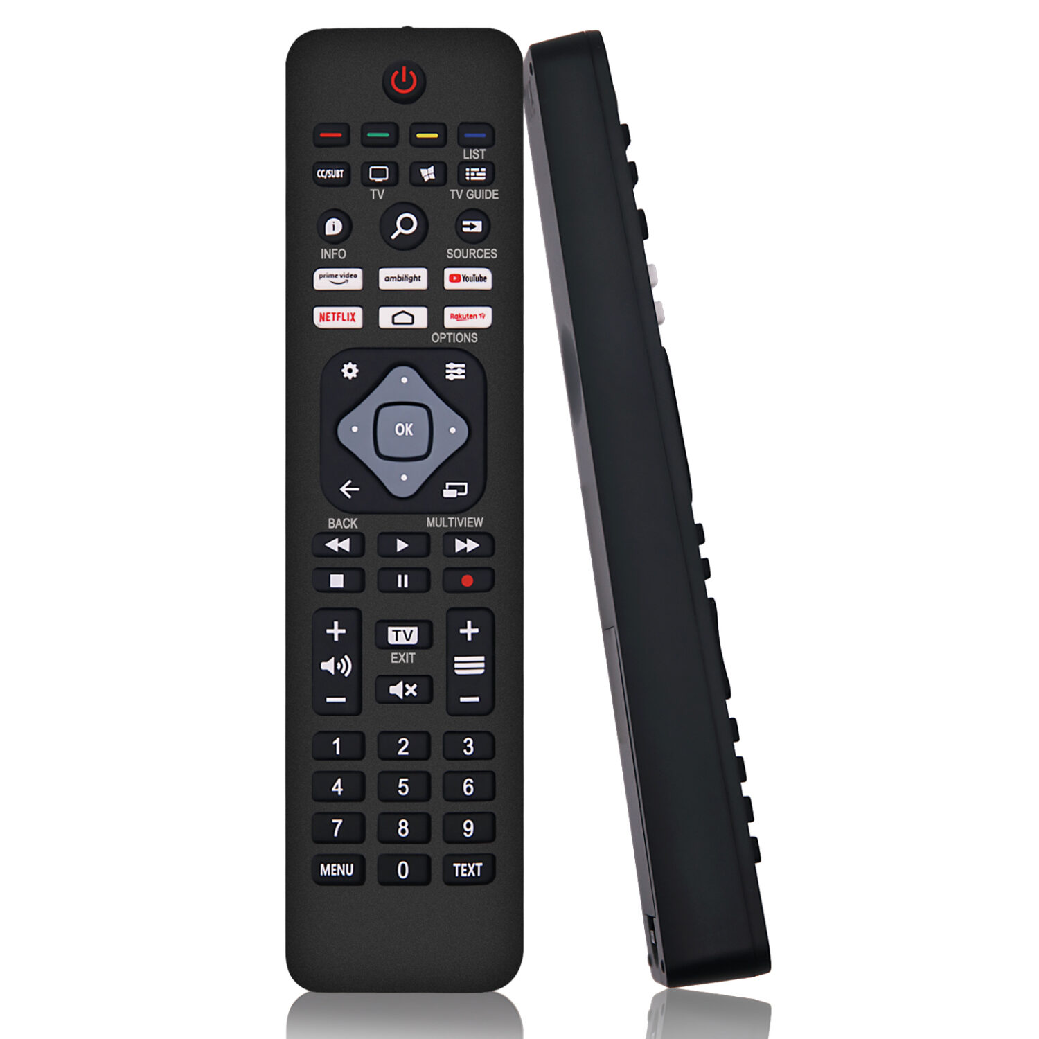 Philips kompatibel tv-fjärrkontroll ambilight | universal alla philips smart tv, led, lcd, hdtv, 3d