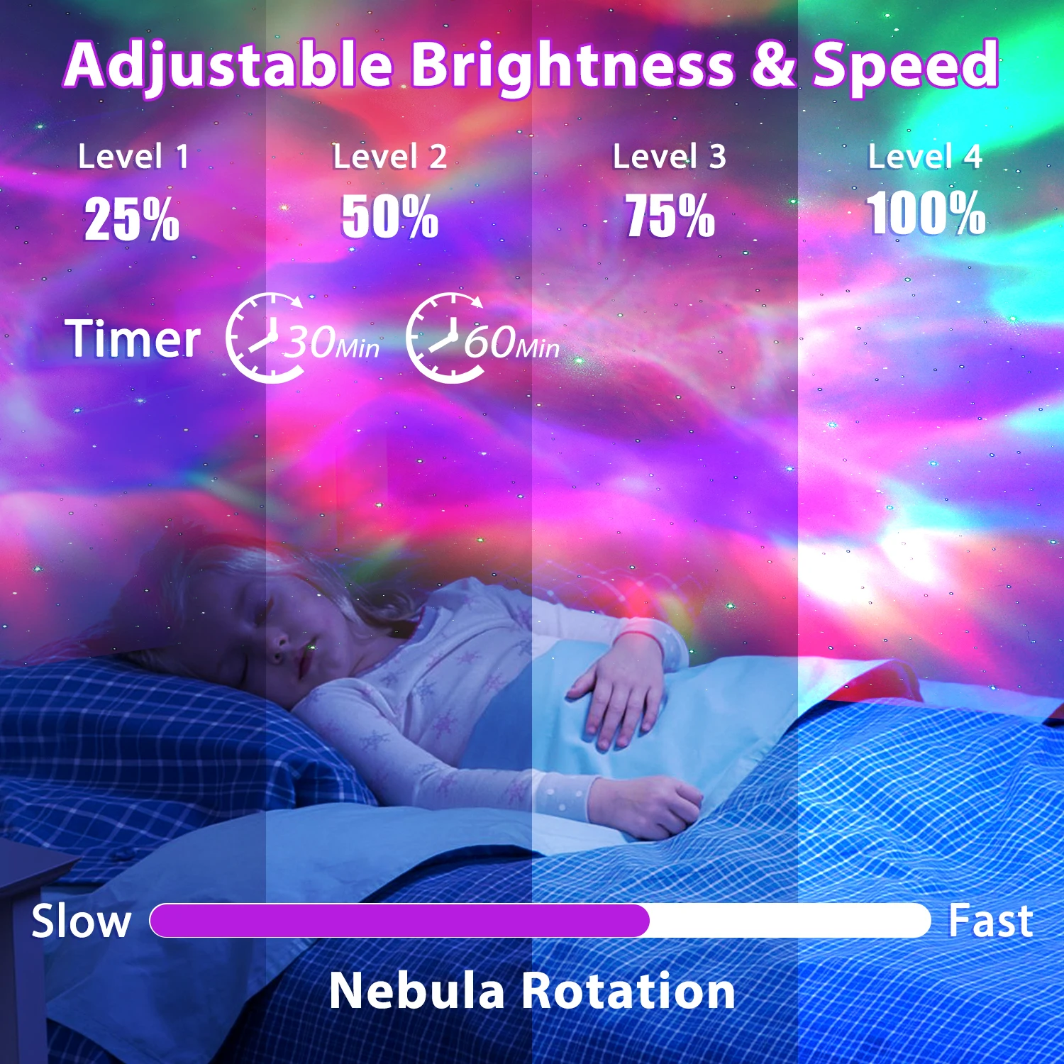 2026 rgb led supernova-stjerneprojektor og sunset-stemningsbelysning - bilde 7