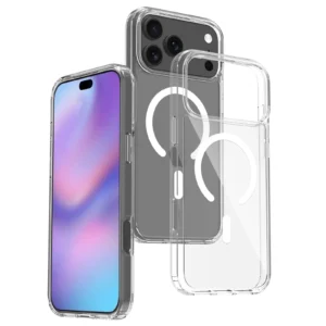 iPhone 17 Pro magnetisk mobildeksel MagSafe-kompatibelt gjennomsiktig
