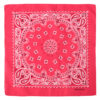 Dubbelsidig Bandana i 100% Bomull – Paisleymönster 55x55 cm, Rosa