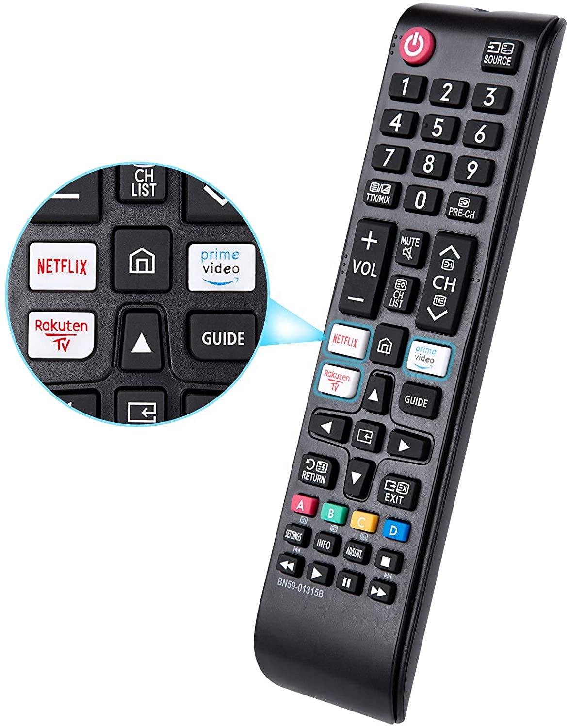 Samsung-kompatibel fjernkontroll smart tv bn59-01315b - bilde 2