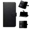 Samsung Galaxy S25 Edge Plånboksfodral i PU-läder med kortfack & magnetlås – Svart