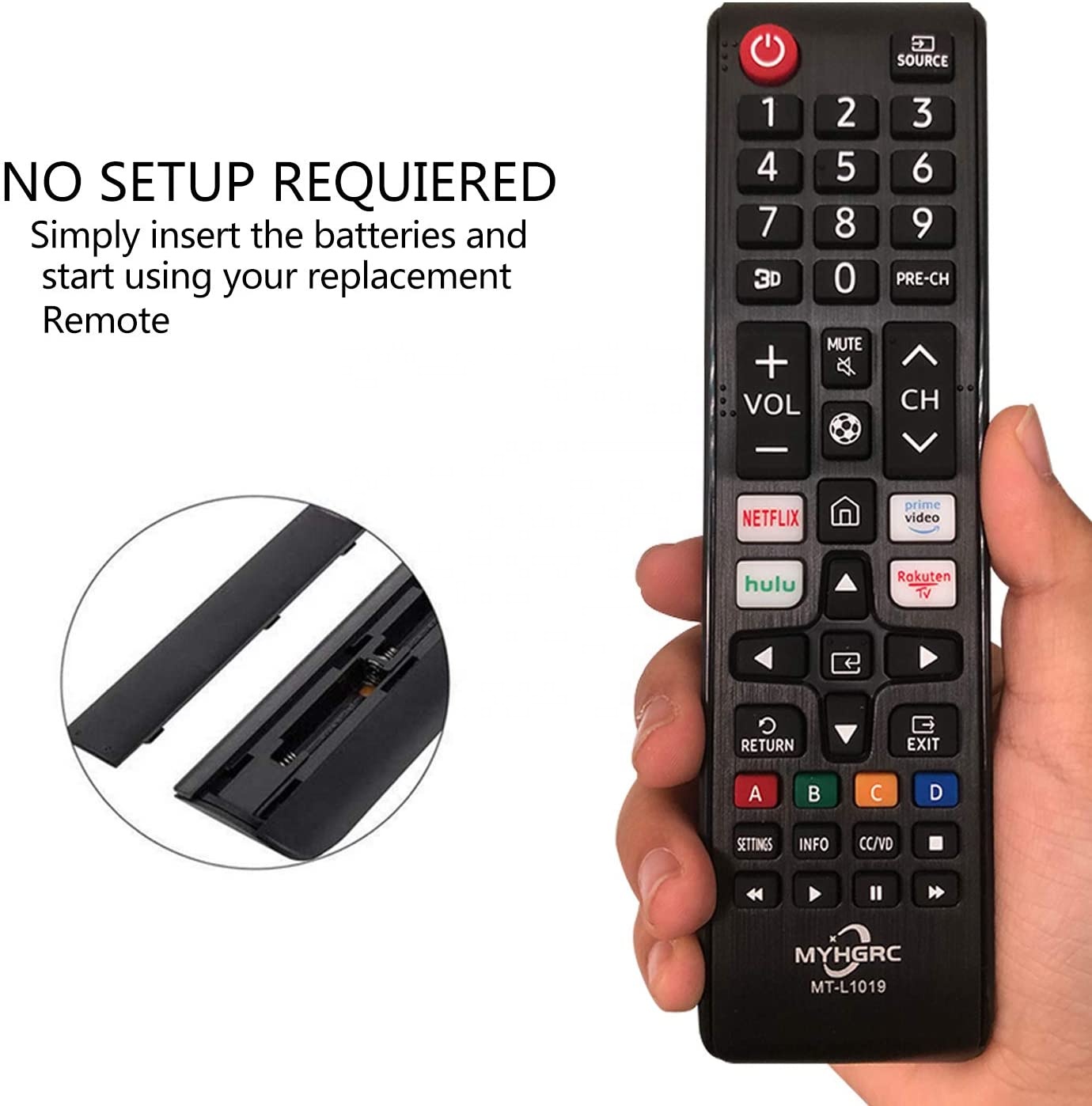 Universal tv-fjernkontroll for samsung med hurtigknapper - bilde 3
