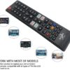 Universal tv-fjernkontroll for samsung med hurtigknapper