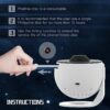 Stjerneprojektor med planetarium led galaxy-lampe
