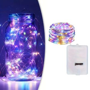 Batteridriven LED Ljusslinga Flerfärgad 1m
