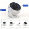 Stjerneprojektor med planetarium led galaxy-lampe