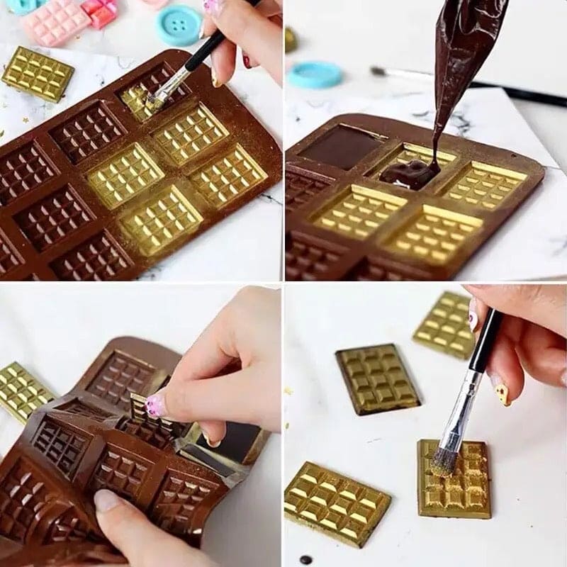 Silikon chokladform mini chokladkakor godis bakning - bild 3