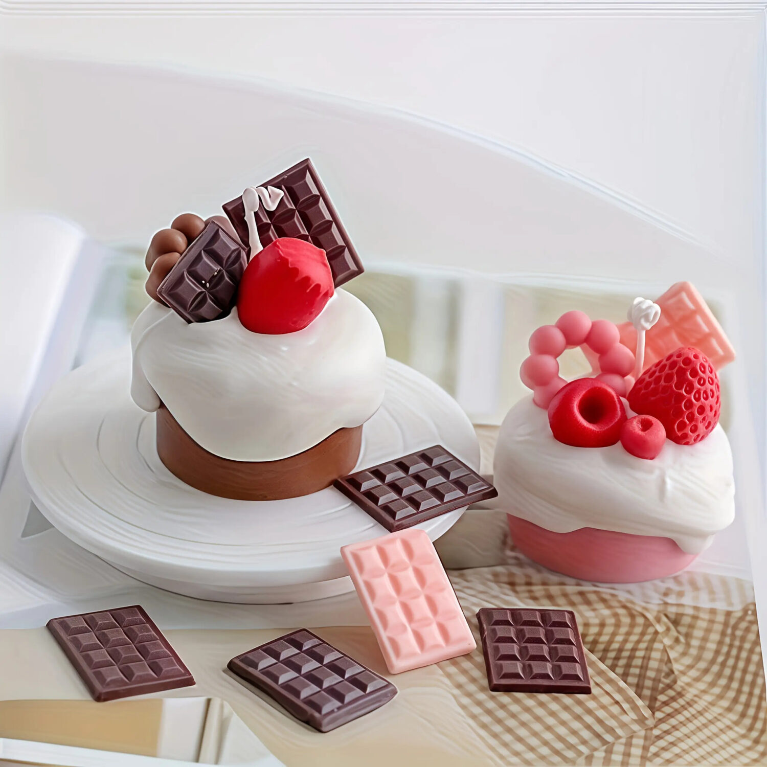 Silikon chokladform mini chokladkakor godis bakning - bild 2