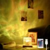 Led rgb aurora-lampe atmosfærisk dekorativ nattlampe