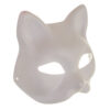 10-pack vita diy kattmasker för målning och pyssel