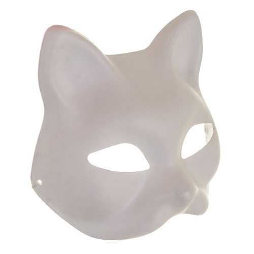 10-pack vita diy kattmasker för målning och pyssel - bild 4