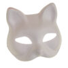 10-pack vita diy kattmasker för målning och pyssel