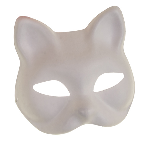 10-pack vita diy kattmasker för målning och pyssel - bild 5