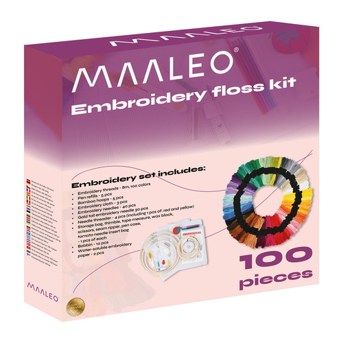 Broderi-set, komplett startkit med 100 färger - bild 7