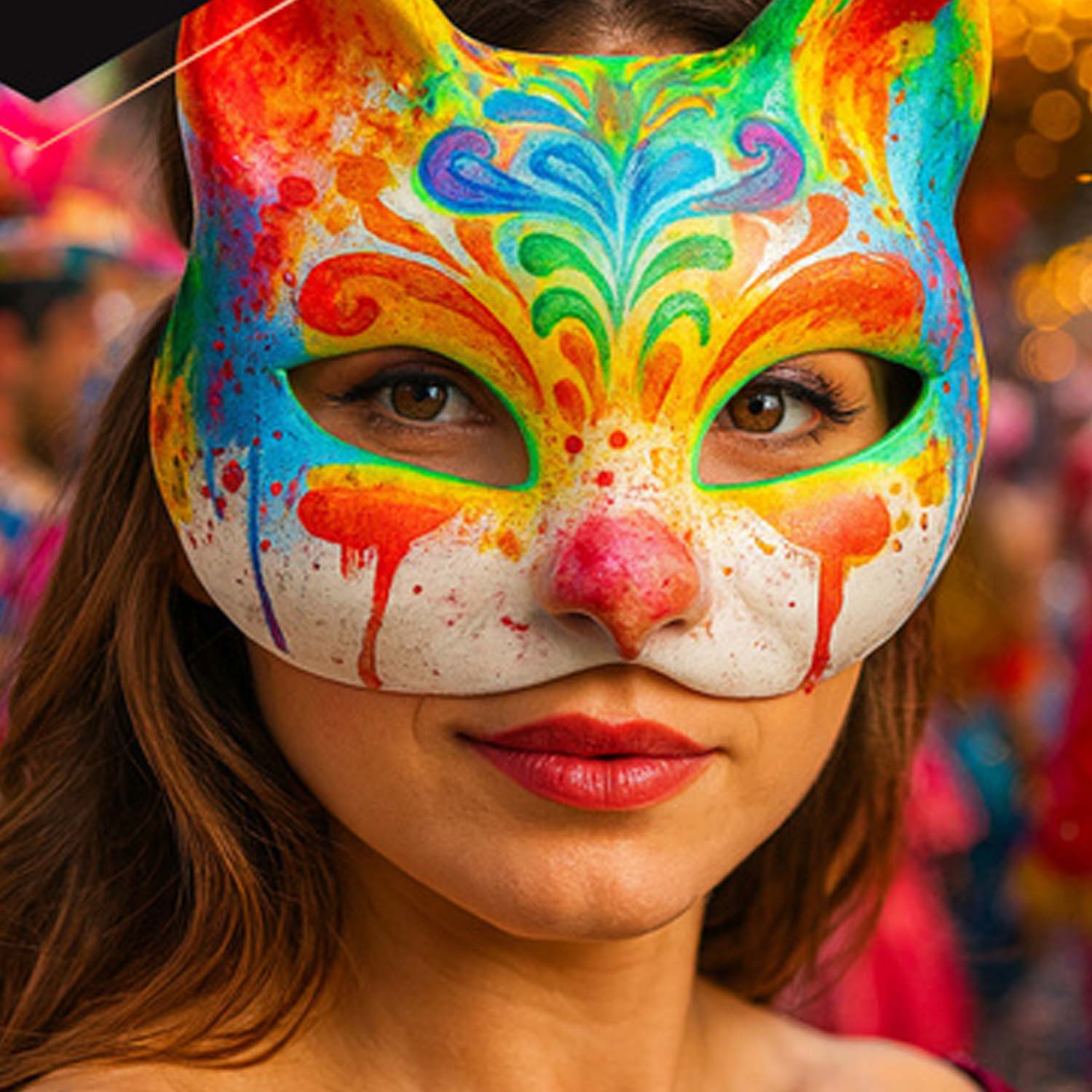 10-pack vita diy kattmasker för målning och pyssel - bild 9