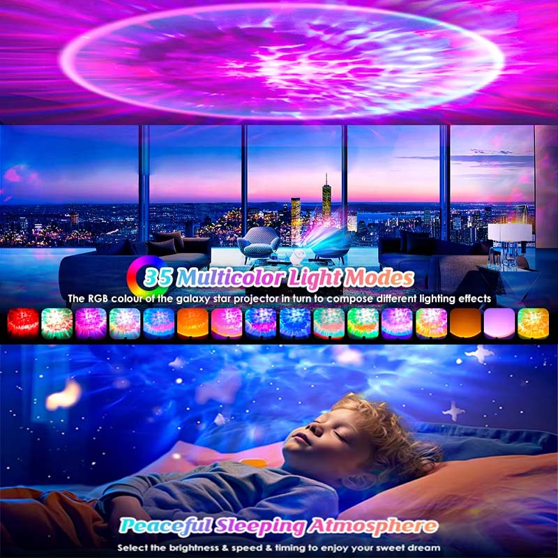 2026 rgb led supernova-stjerneprojektor og sunset-stemningsbelysning - bilde 10