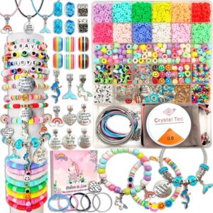 DIY Smyckesset för Armband och Halsband – Extra Stort Pärlkit med 48 Färger och Tillbehör