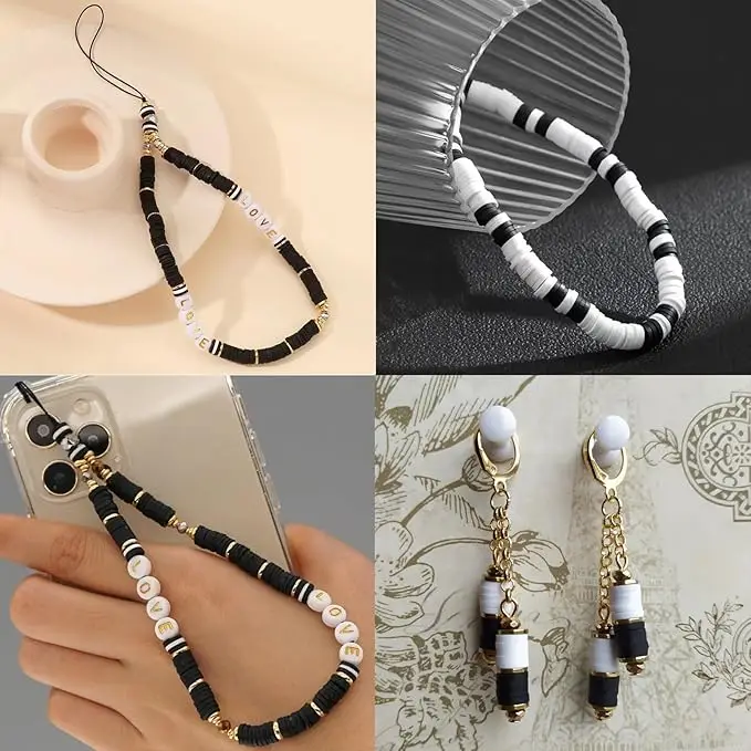 Diy pärlset i neutrala toner – smyckesset för armband & accessoarer - bild 2