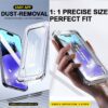 Kristallklart härdat skärmskydd för samsung galaxy s25 ultra – 9h reptåligt glas med enkel, bubblfri montering och applikationsset
