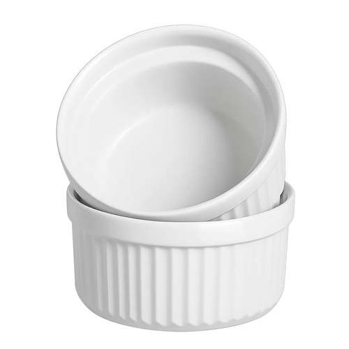 6 stk. Ramekins keramiske ovnsformer souffléformer 200 ml 90x46 mm - bilde 6