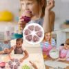 Silikonform för 6st hjärtformade muffins och cupcakes