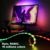 Pc sync rgbic led strip för 32" monitor – ambilight, gaming, usb