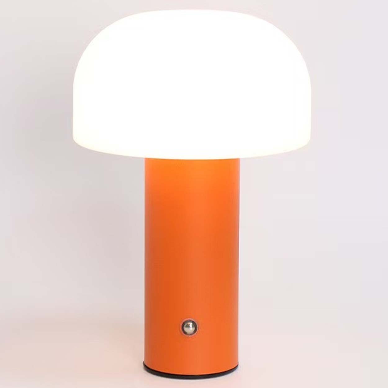 Retro bordslampa svamp | trådlös uppladdningsbar led lampa orange - bilde 2