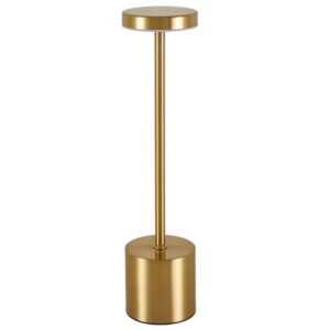Uppladdningsbar LED Bordslampa i Metall Guld