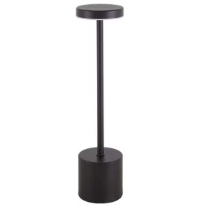 Uppladdningsbar LED Bordslampa i Metall Svart