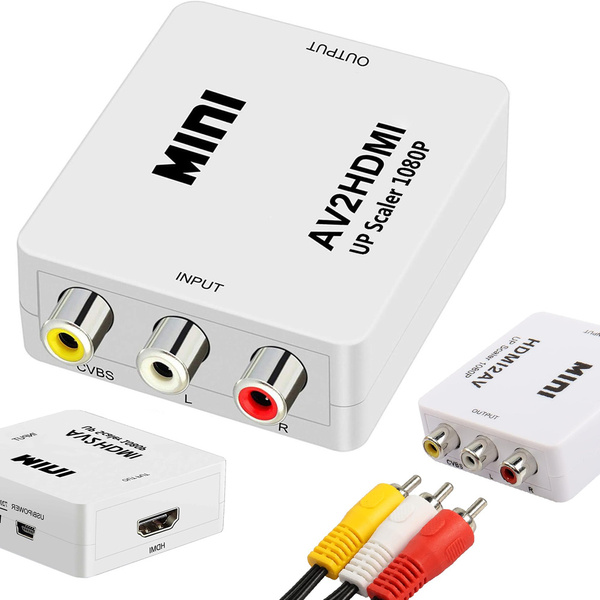Av adapter rca till hdmi 1080p med ljud