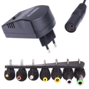 Universal Justerbar Strömadapter 3–12V 30W med 7 Kontakter
